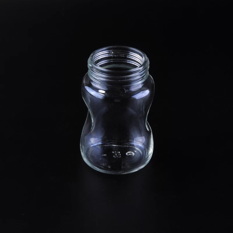 Clear milk feeding glass container baby bottle