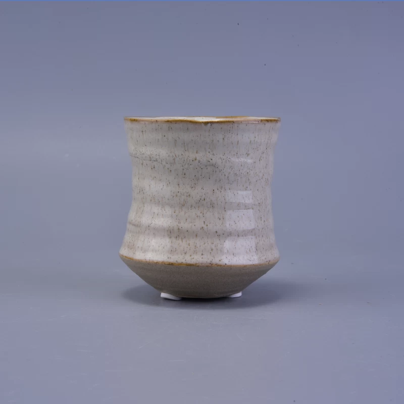 210ml narrow waist ceramic candle jar