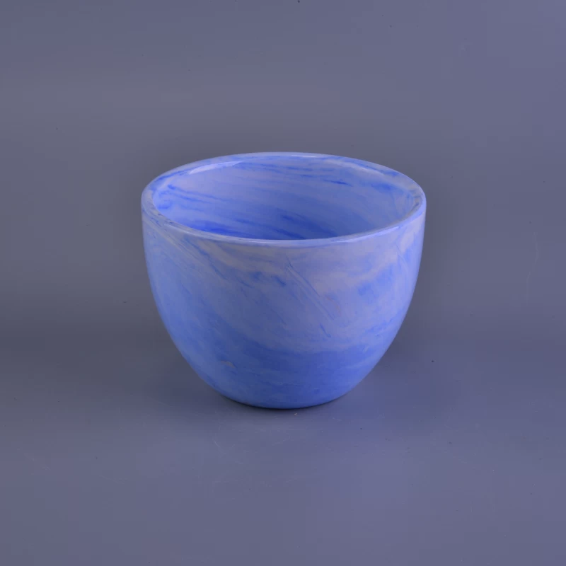 Wholesale Colored Glaze Ceramic Candle Jar With Multiple Effects