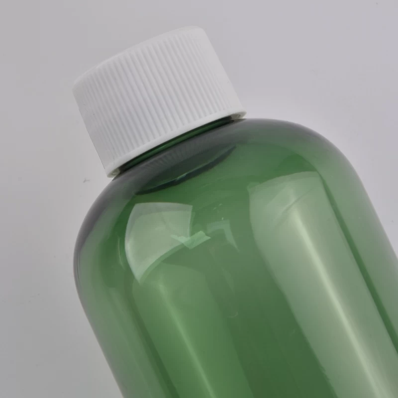 New Empty plastic Bottle 200ml Green PET Plastic Screw Cap Bottles