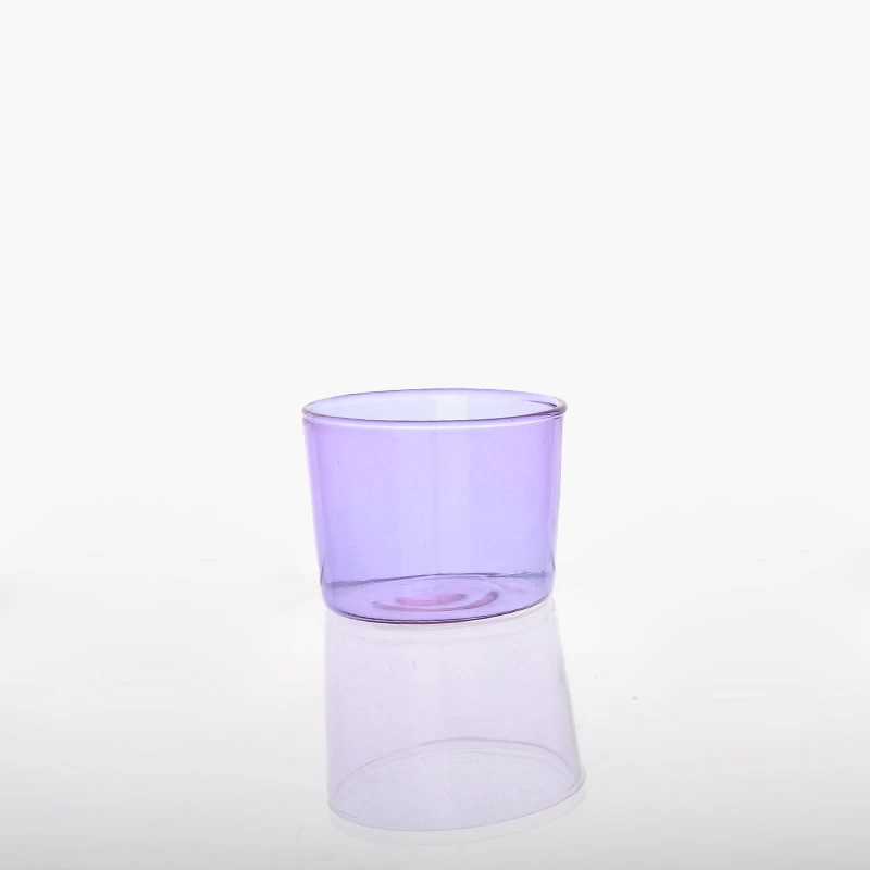 spray color glass candle cup