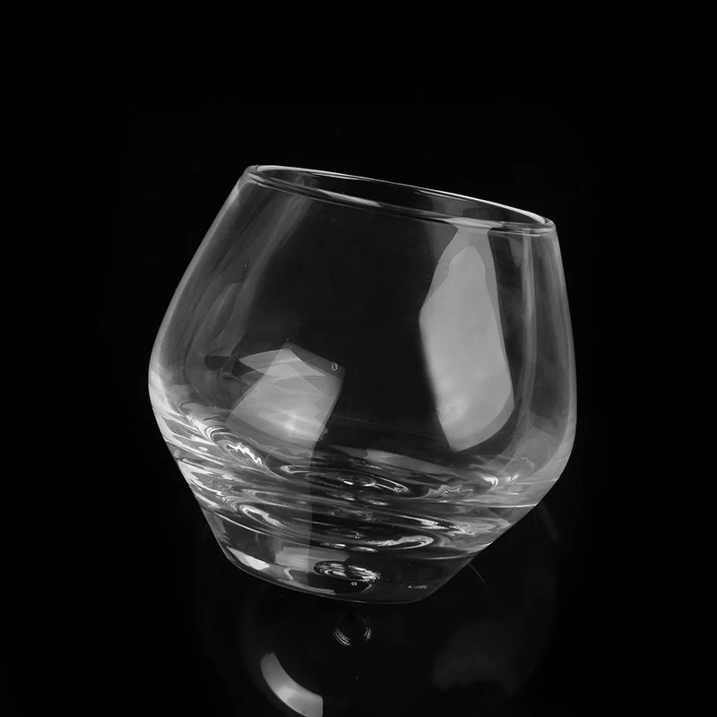 low MOQ high white clear whisky glass
