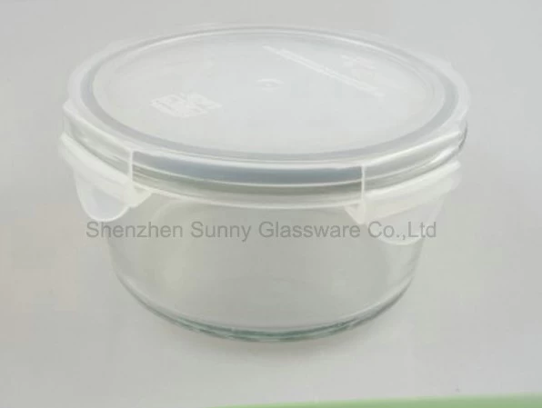 heat resistant borosilicate glass food container