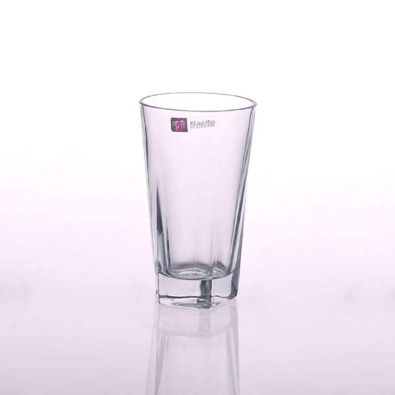 High white tumbler glass for drinking