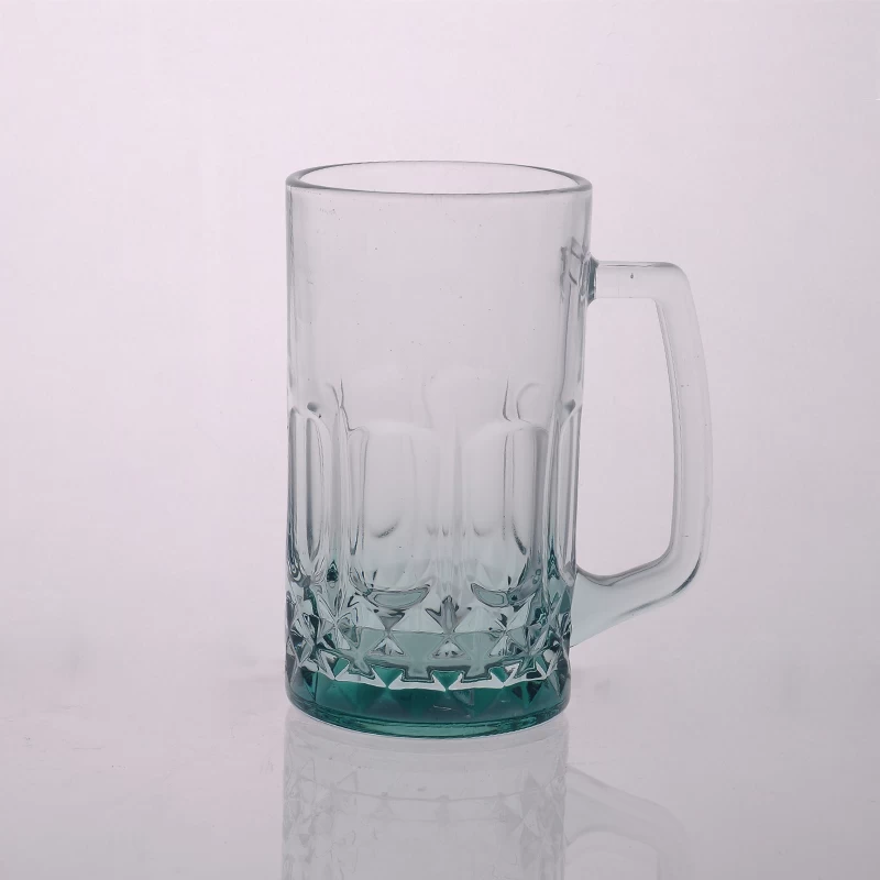 18oz glass beer mug