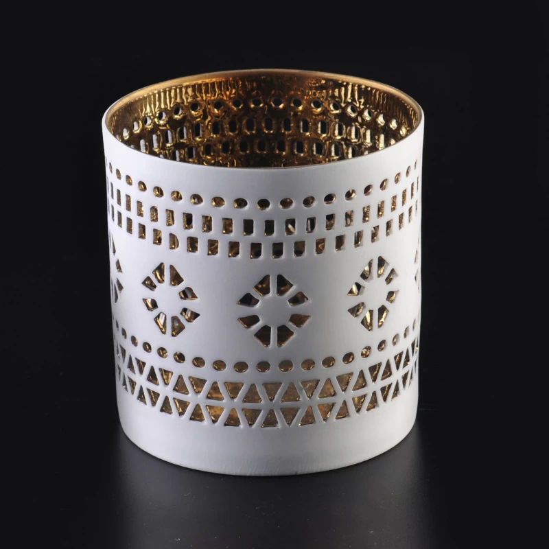 New wholesale electroplating pottery candle holders