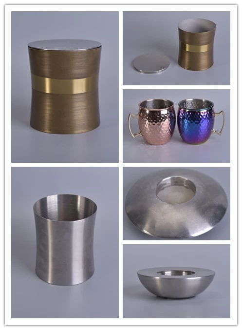 Various of new design stainless steel candle jars