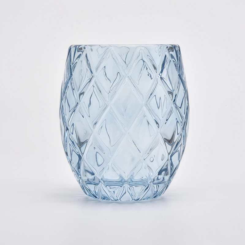 New arrival Get Cut Glass Candle Jar With Spray Color