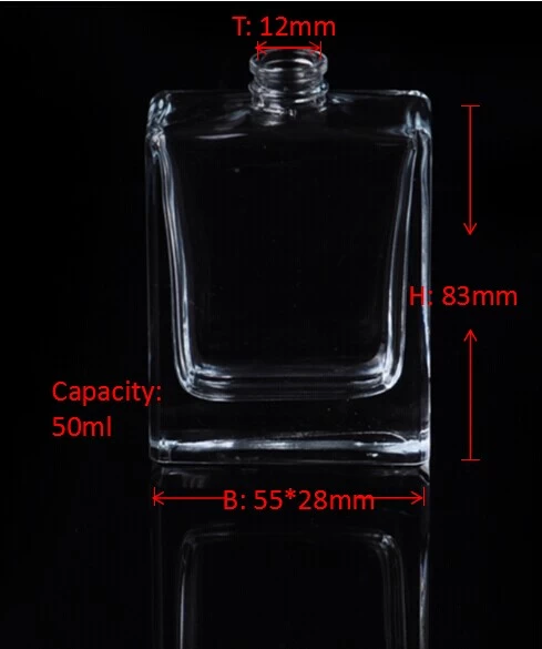 glass perfume bottle with crystal free sample and screen printing service, OEM