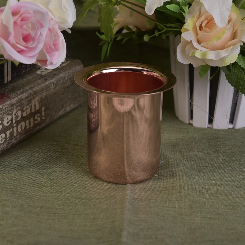 Rose gold metal candle holder popular in AU