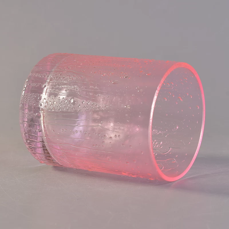 Wholesale beautiful custom rain drop glass candle holder