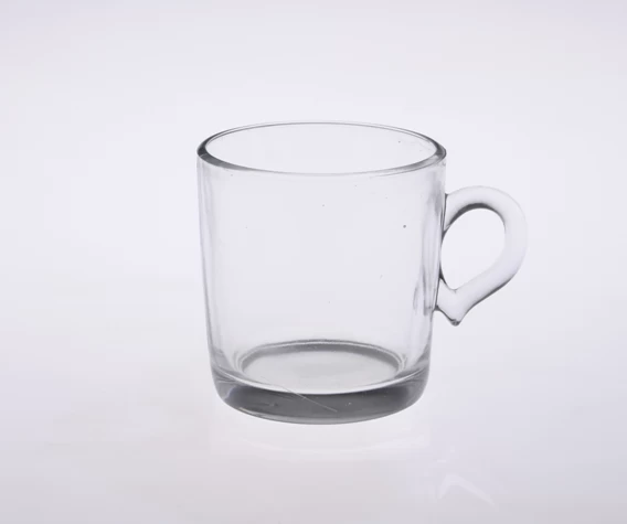 Nice glass beer mug with handle