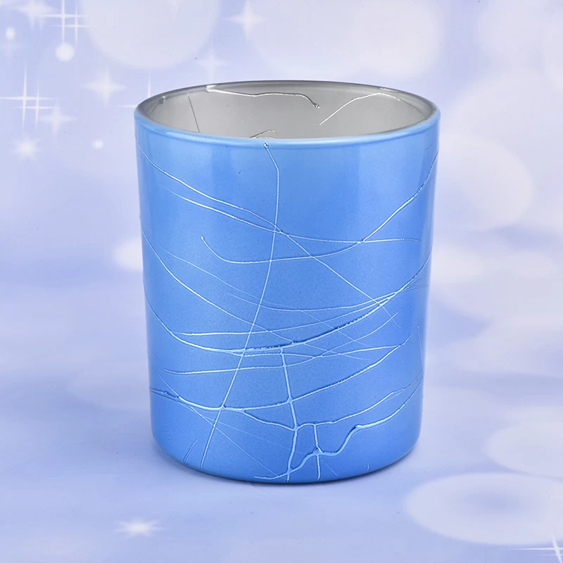 new decoration luxury glass candle jars