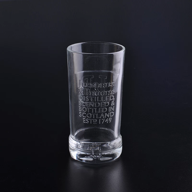 small shot glass with logo