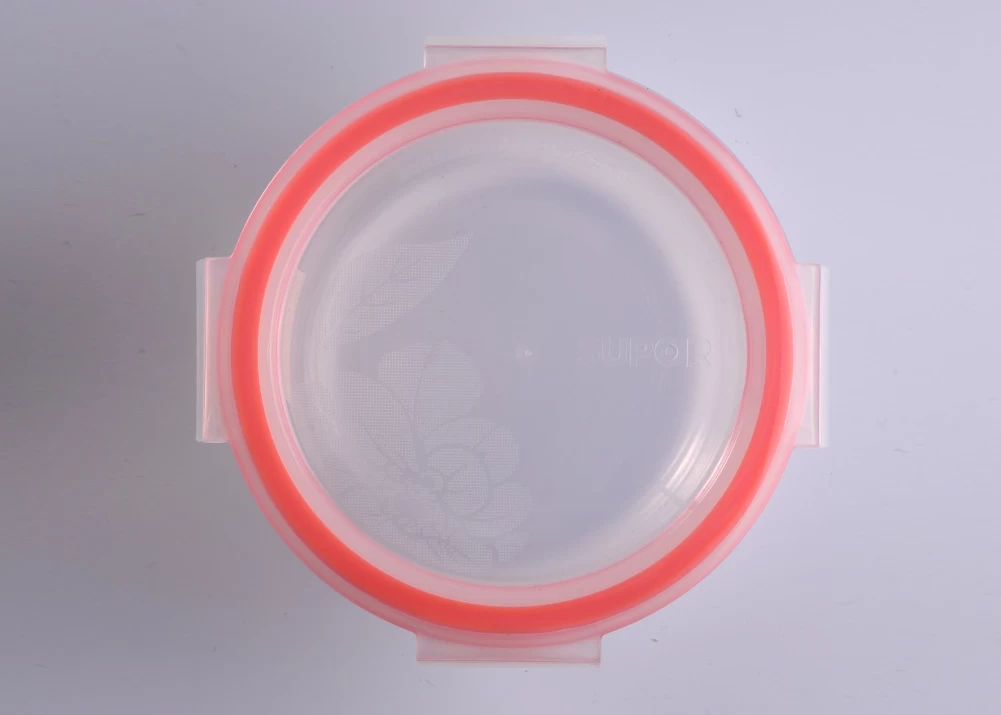 Clear Sealed Round Salad Storage Meal Box Glass Bowl