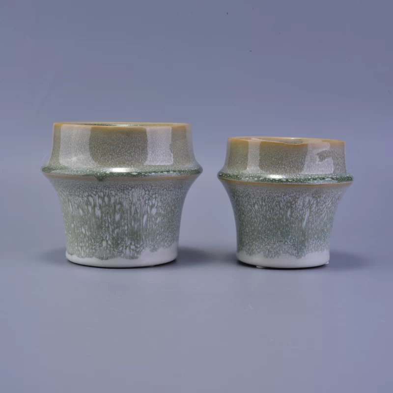 Unique design decorative ceramic candle vessels for home wedding