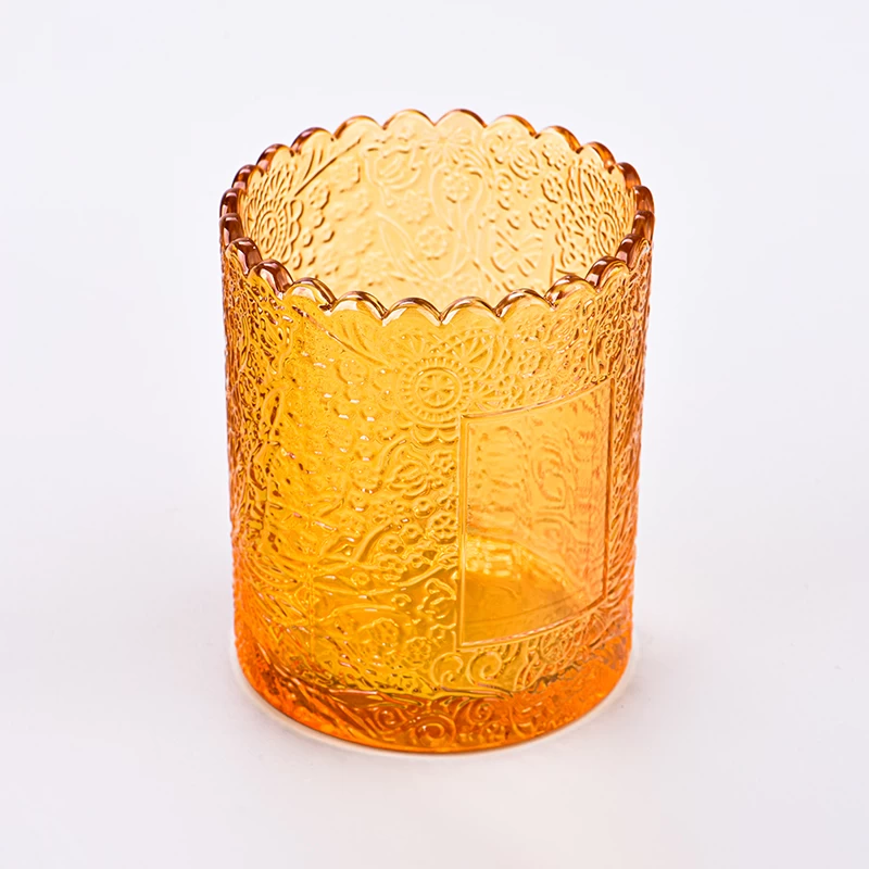 custom transparent color soy wax glass jar scented candle wholesale