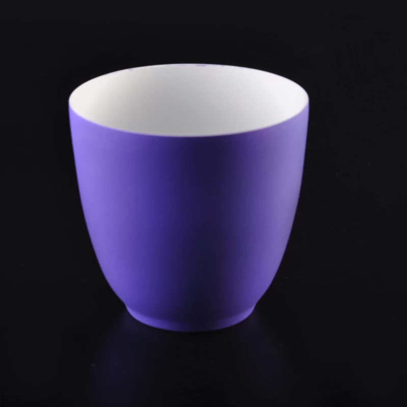 Colored ceramic candle jars wholesale tealight holder