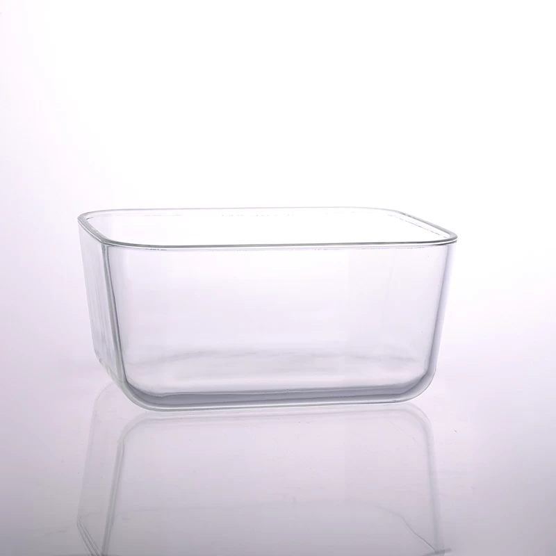 3050ml rectangular salad bowl pyrex glass lunch box with lid