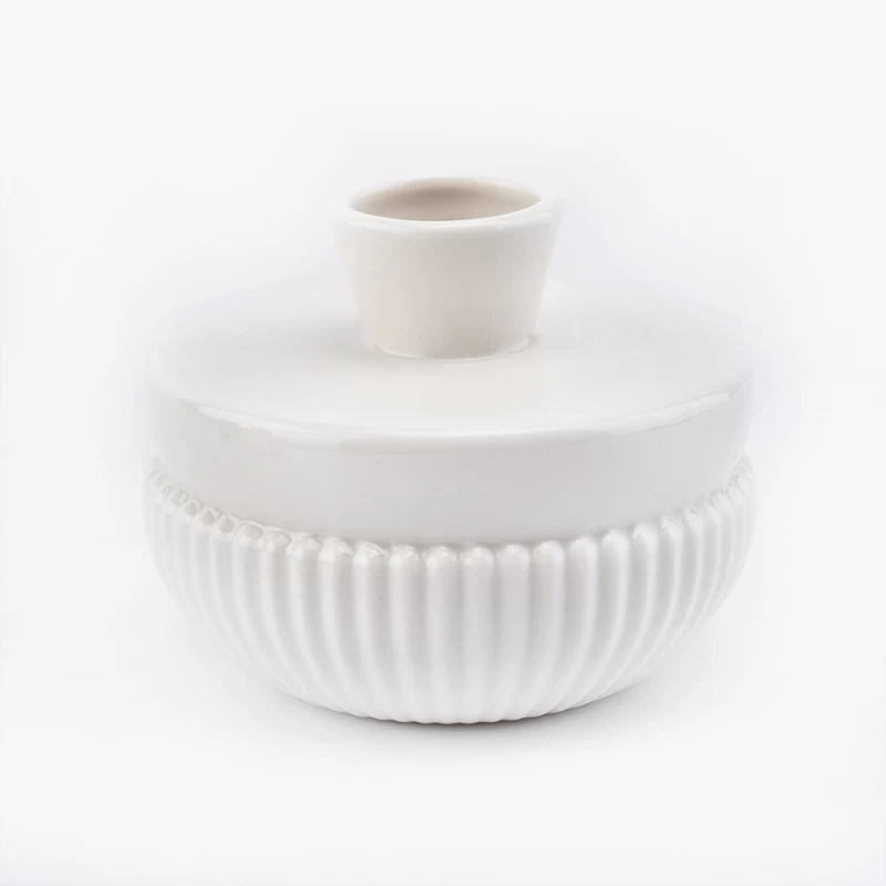 elegant ceramic diffuser bottle pearl color