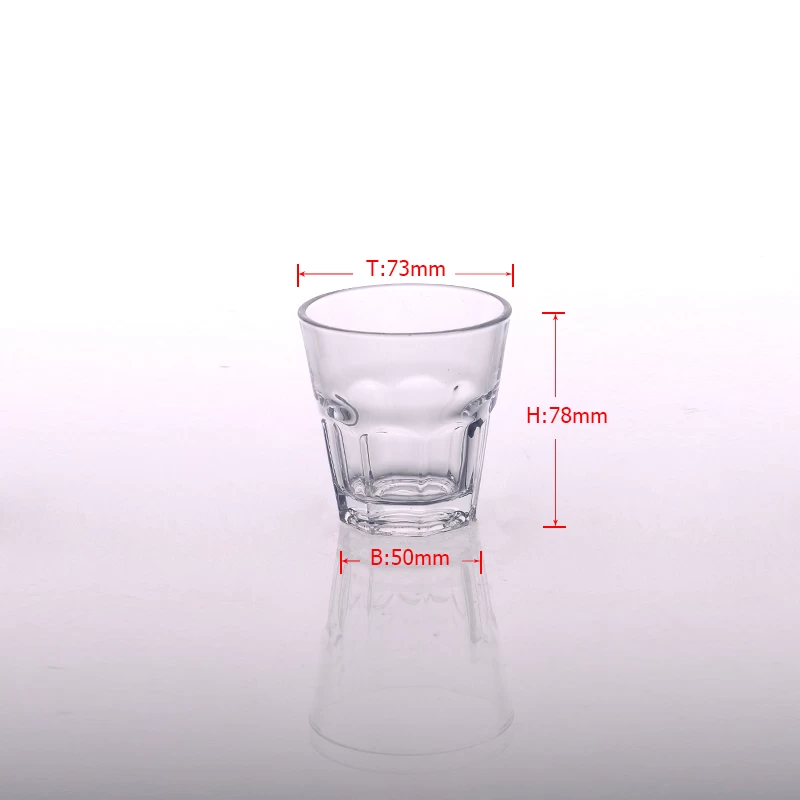 5OZ clear drinking glass cup