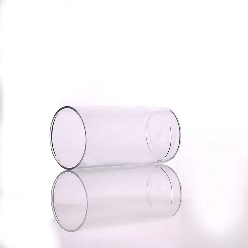 370ml Dia 63mm Straight Wall High Borosilicate Glass Food Container Jar