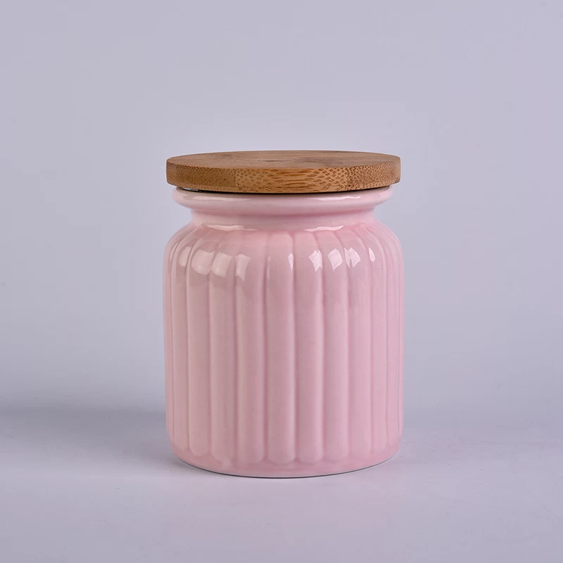 Ceramic Candle Jar With Lids