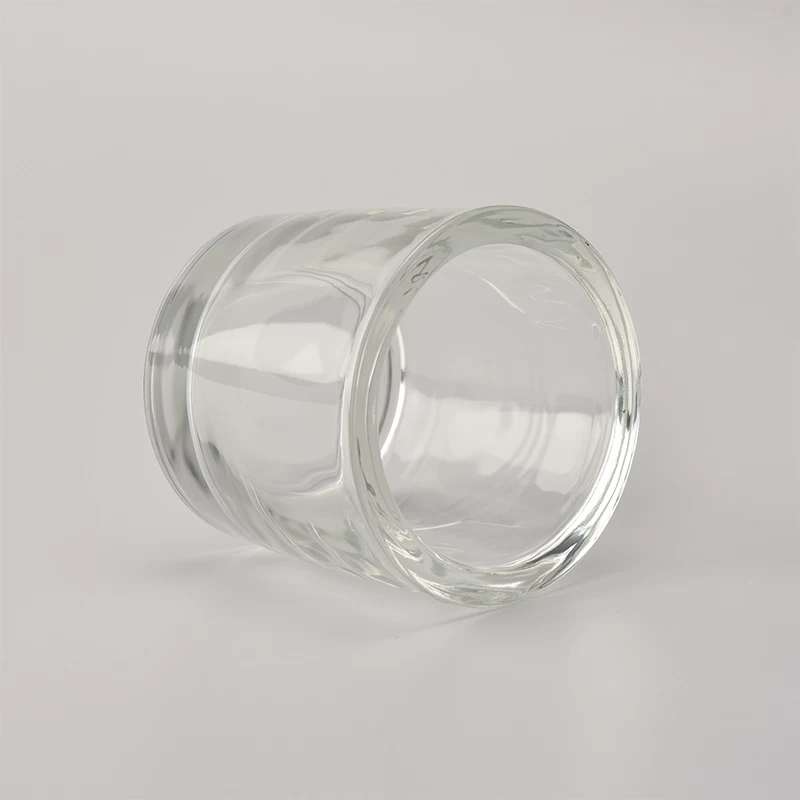 Transparent 3oz thick wall glass votive candle holder wholesale