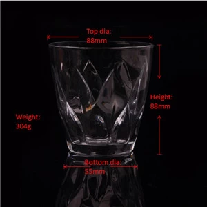Machine made glass tumbler cup candle holder