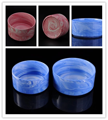 New arrived customized three size marble candle vessles