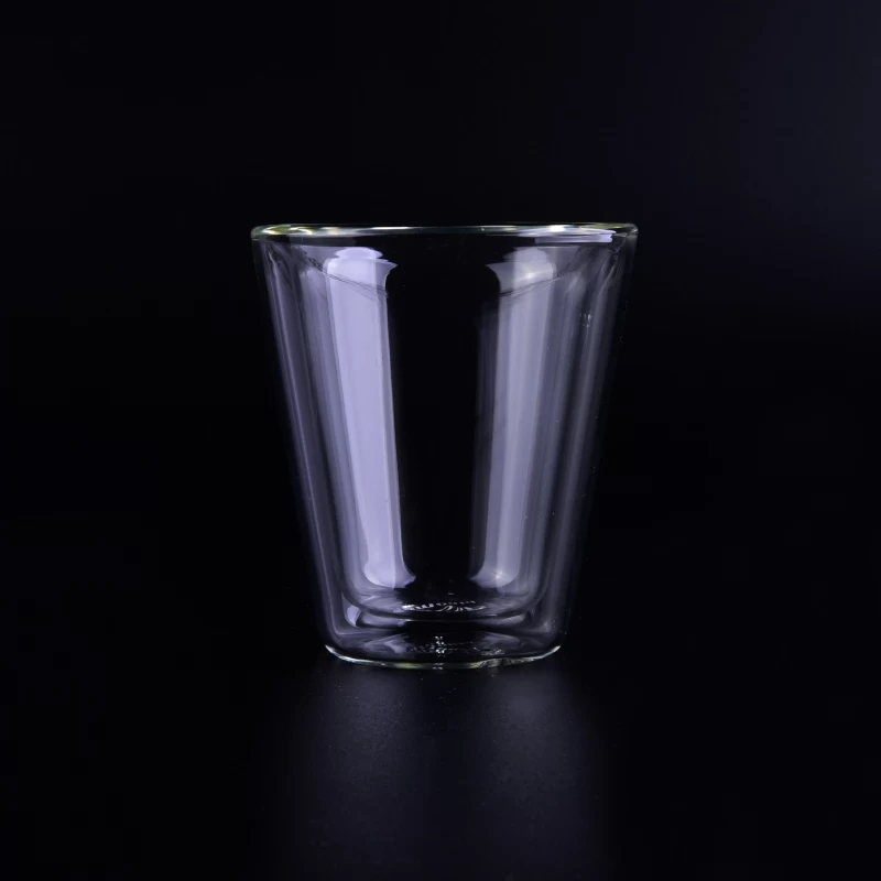 Mini 7ml Pyrex Clear Double Wall Glass Used for Wedding