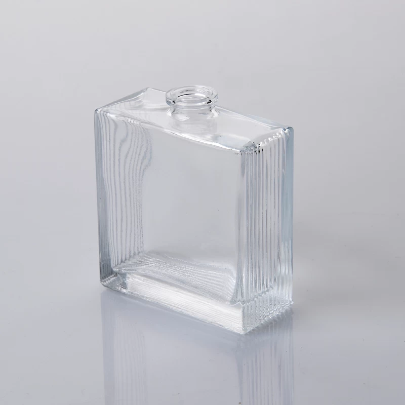 Squareness clear perfume bottle