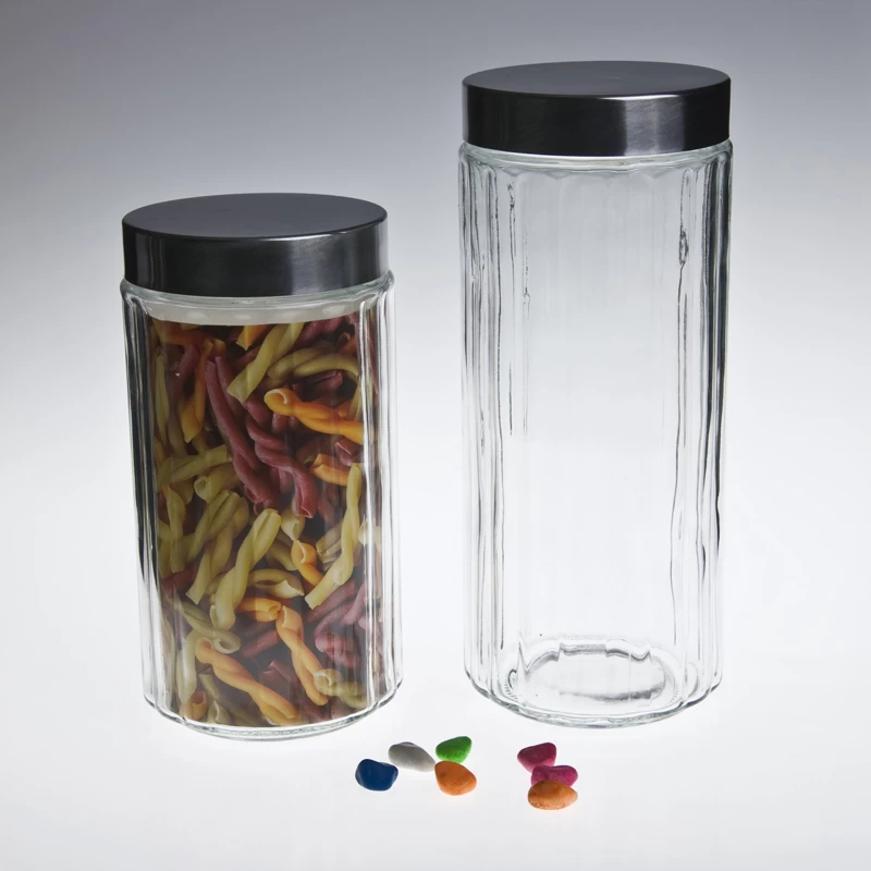 Storage jar with lid for food candy bean