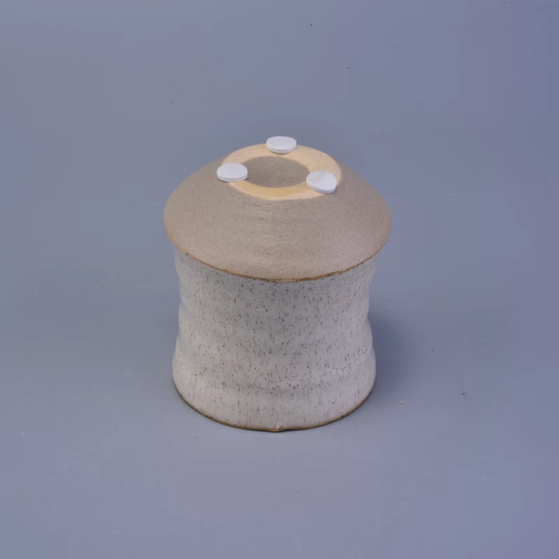 210ml narrow waist ceramic candle jar