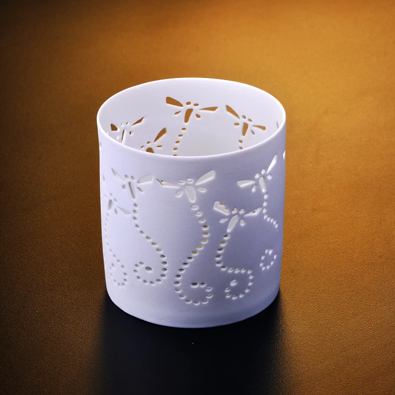  white tealight candle holder