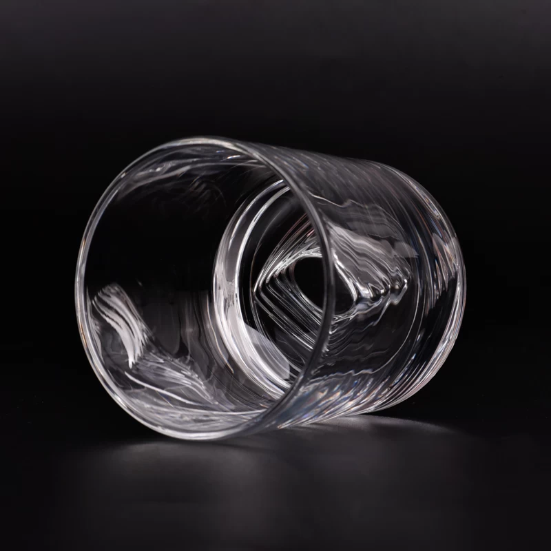 clear 8oz glass candle jar with high quality