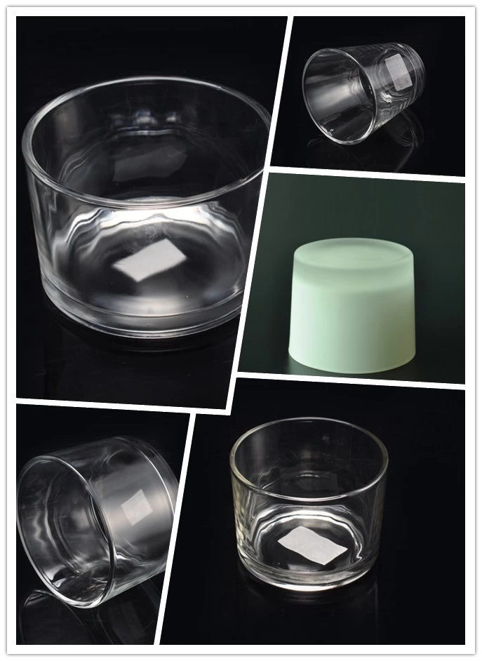 Hot sale three size large glass candle jars