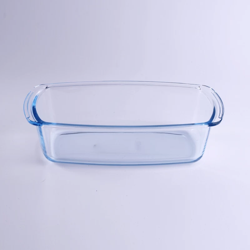 Household  Heat Resistant Glass Plate With Handle