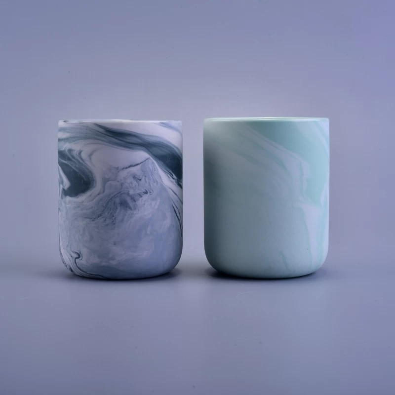 Wholesale custom marble ceramic tealight candle holder