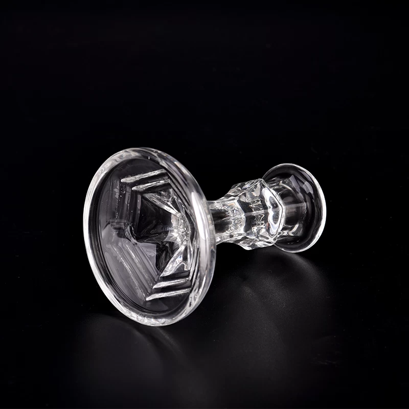 Customized clear candlestick holder with luxury desgn candle holder supplier