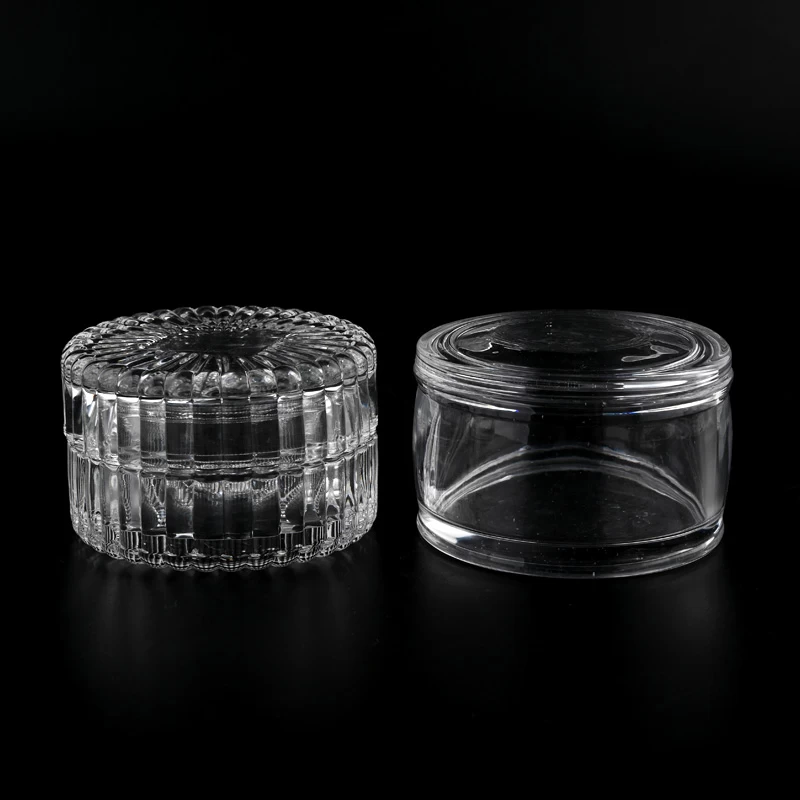 1oz 2oz 3oz glass macaron votive jar votive vessel with lid