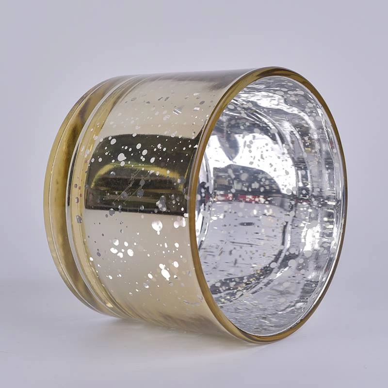 mercury glass candle jar
