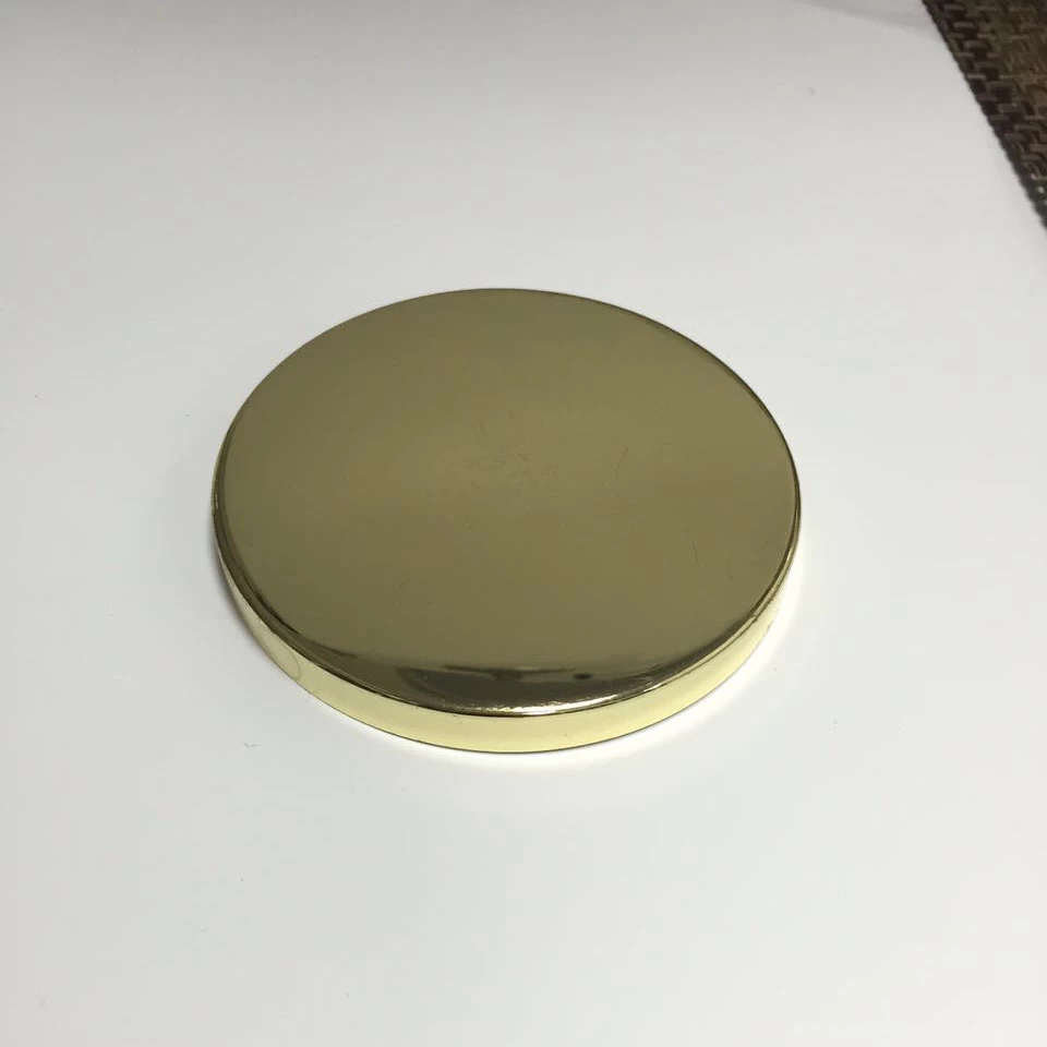 Luxury Gold Metal Lids For Glass Candle Jars