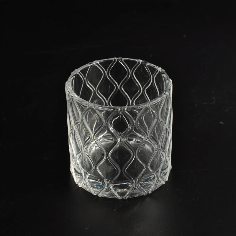 Wholesale hot selling 2016 popular glass candle jar with lid