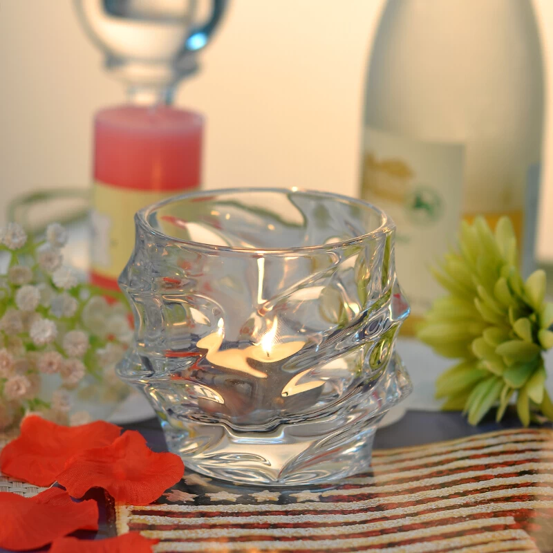 Decorations Glass Candle Holder