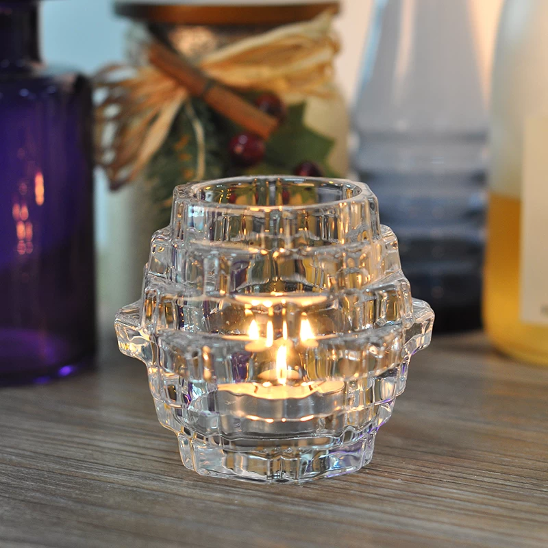 unique appearance glass candle holder 