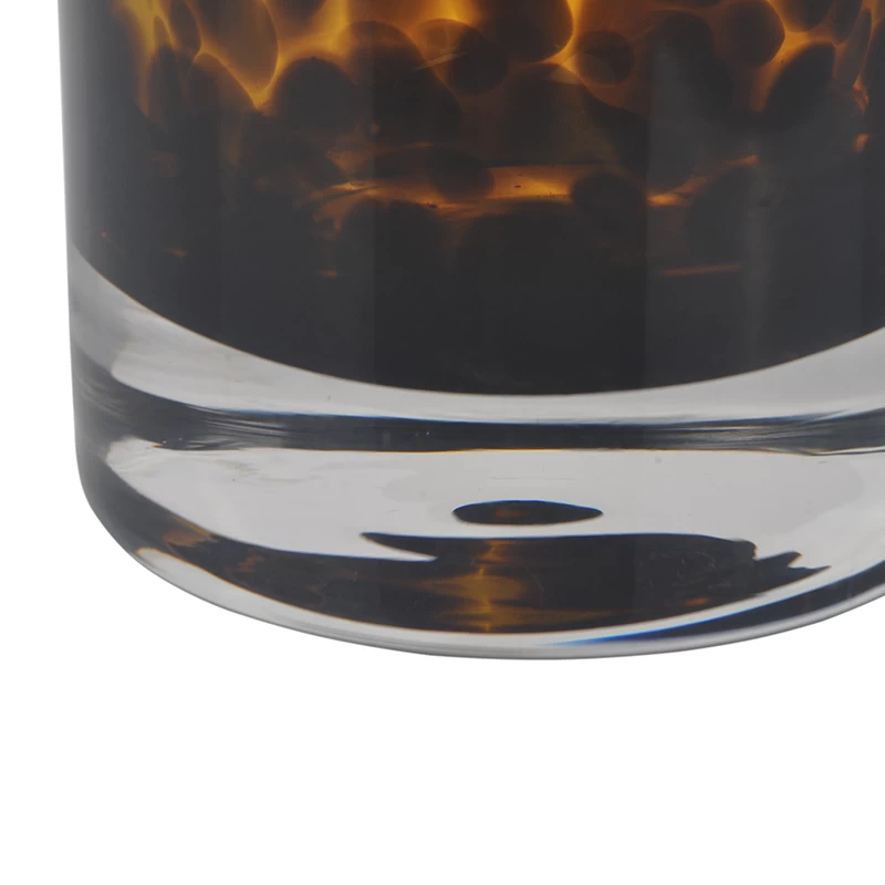 cased glass candle vase