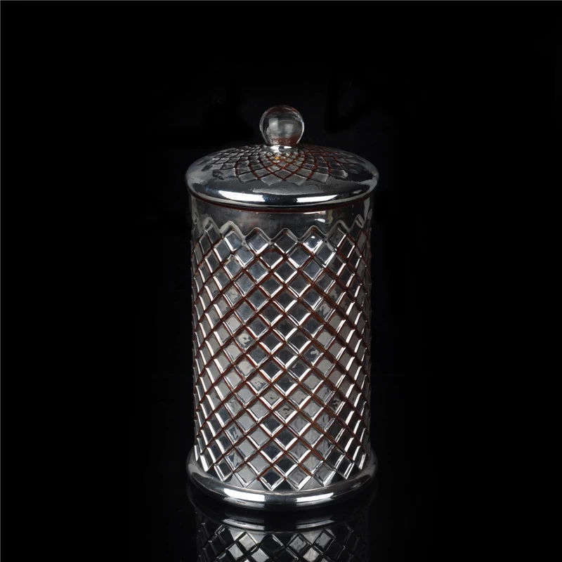 Hot sale bulk mosaic votive glass candle holder with glass stand