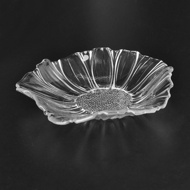 Flower Shape Food Safety Glass Plate