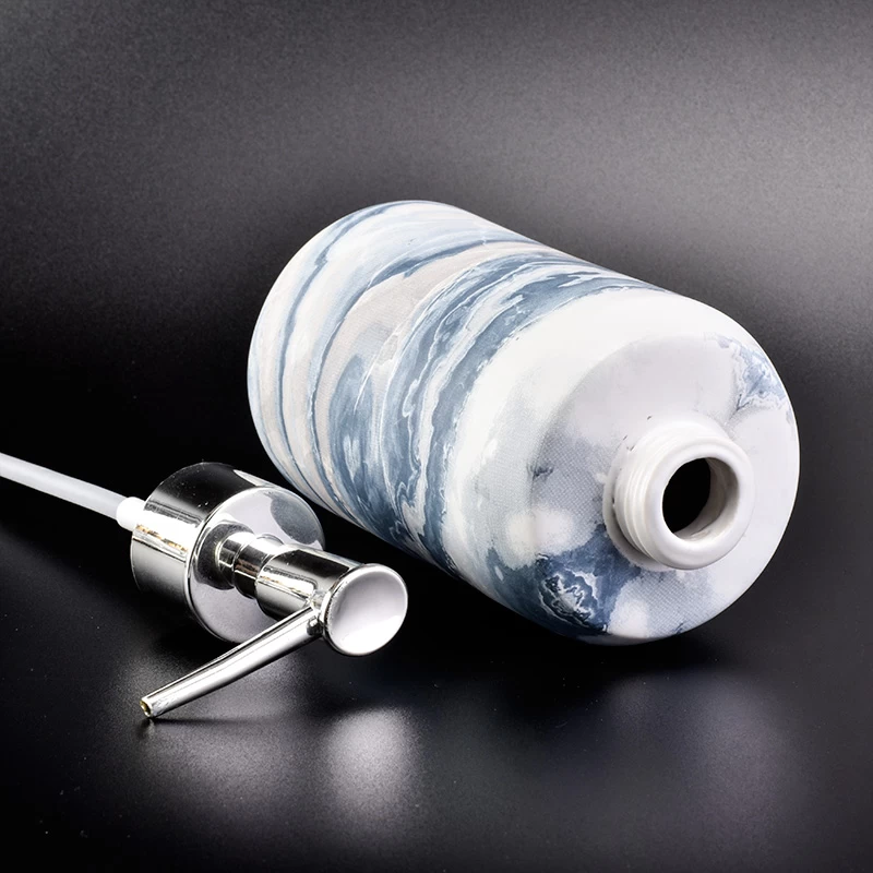 marble effect ceramic bath sets with soap dish tooth mug toothbrush mug